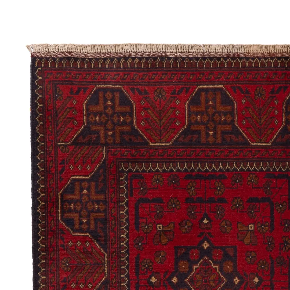 Afghanske tepper - Kunduz - 201 x 126 cm - rød