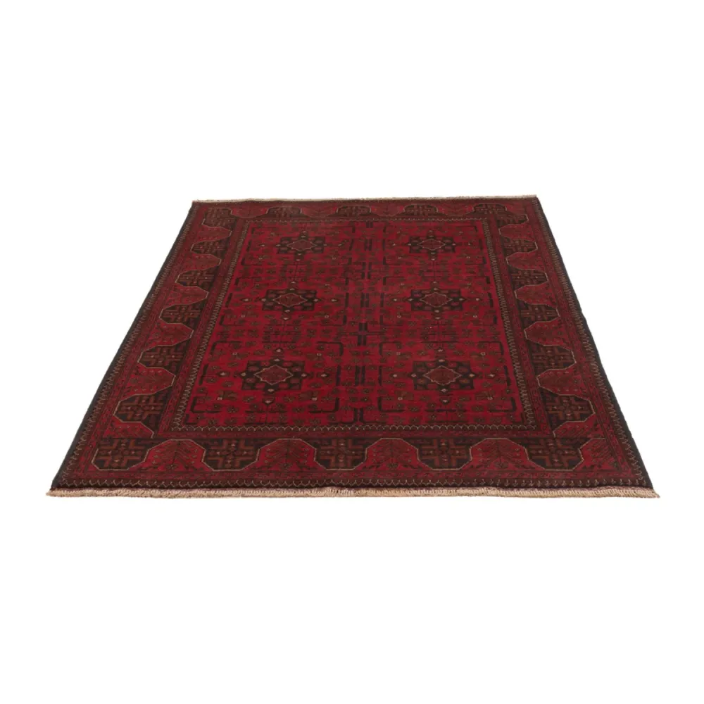 Afghanske tepper - Kunduz - 201 x 126 cm - rød