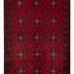 Afghanske tepper - Kunduz - 201 x 126 cm - rød
