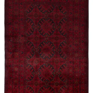 Afghanske tepper - Kunduz - 201 x 128 cm - mørk rød