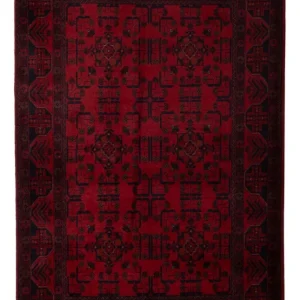 Afghanske tepper - Kunduz - 201 x 129 cm - mørk rød