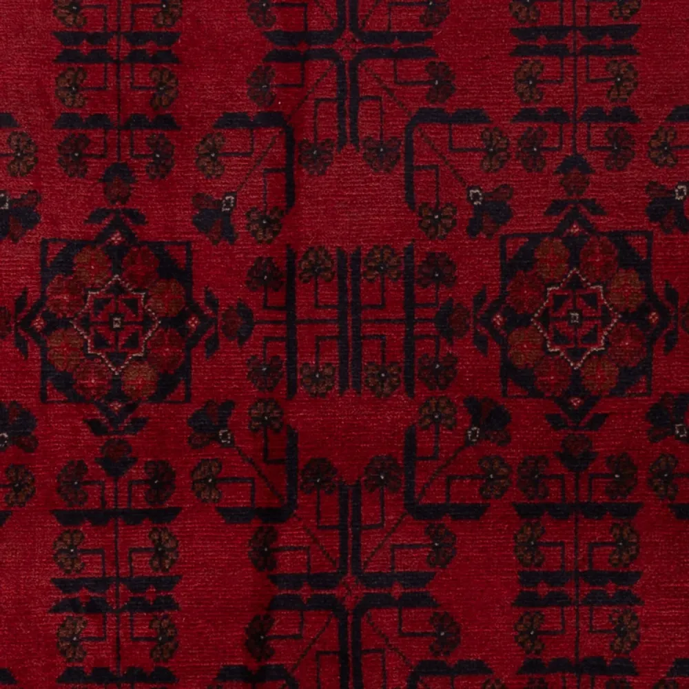 Afghanske tepper - Kunduz - 201 x 129 cm - mørk rød