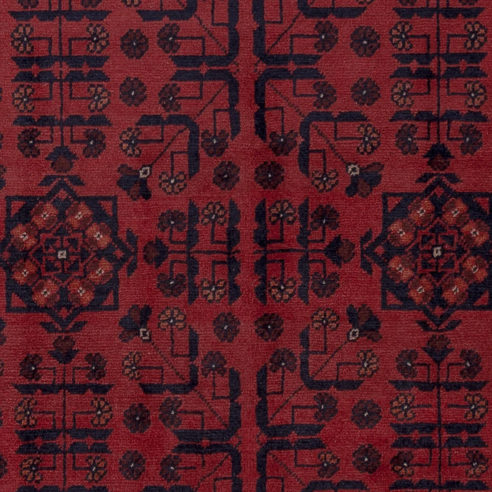 Afghanske tepper - Kunduz - 201 x 148 cm - rød