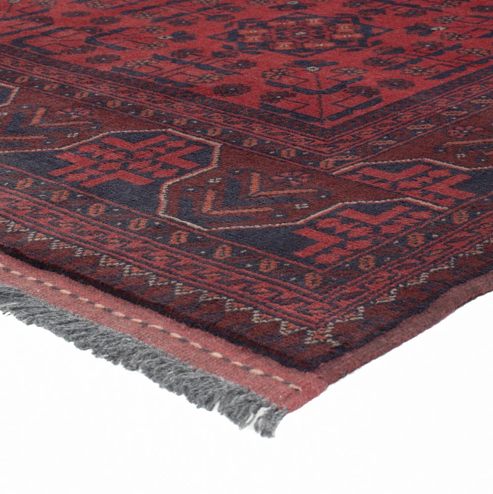 Afghanske tepper - Kunduz - 201 x 148 cm - rød