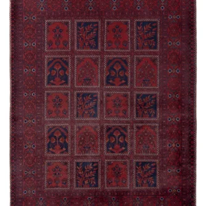 Afghanske tepper - Kunduz - 201 x 152 cm - rød