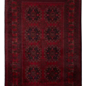 Afghanske tepper - Kunduz - 202 x 127 cm - rød