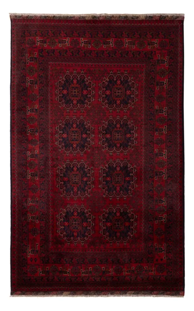 Afghanske tepper - Kunduz - 202 x 127 cm - rød
