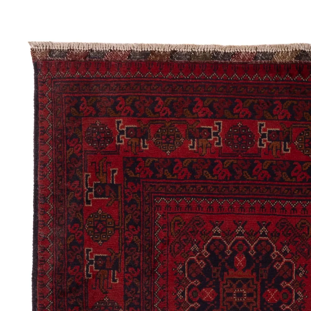 Afghanske tepper - Kunduz - 202 x 127 cm - rød