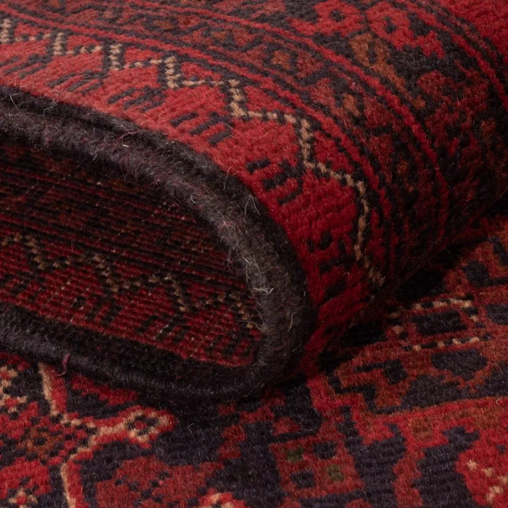 Afghanske tepper - Kunduz - 202 x 127 cm - rød