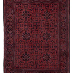 Afghanske tepper - Kunduz - 202 x 146 cm - rød