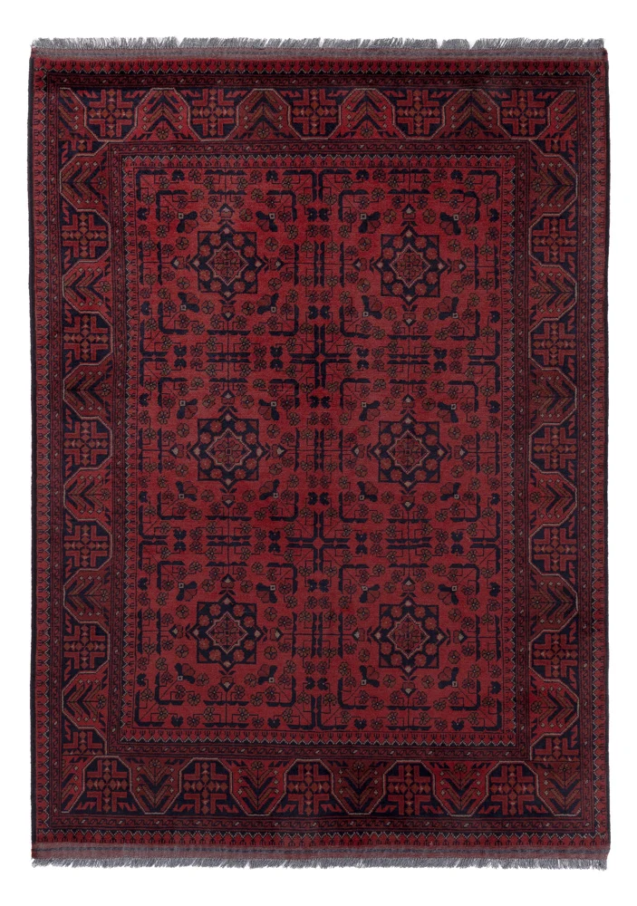 Afghanske tepper - Kunduz - 202 x 146 cm - rød