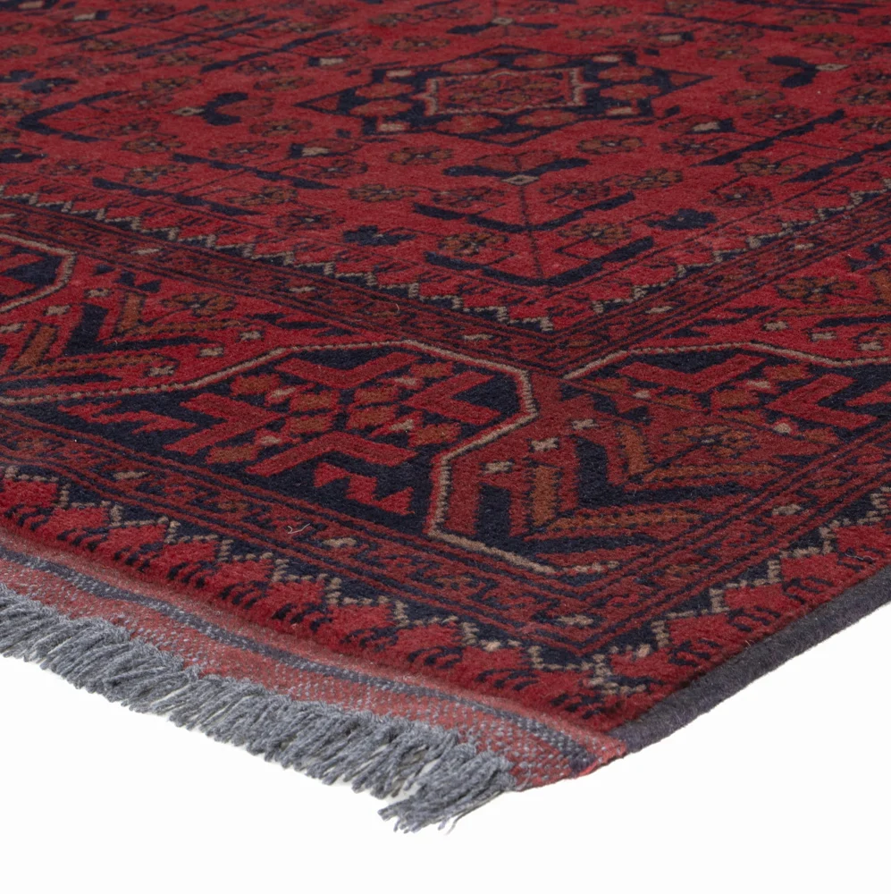 Afghanske tepper - Kunduz - 202 x 146 cm - rød