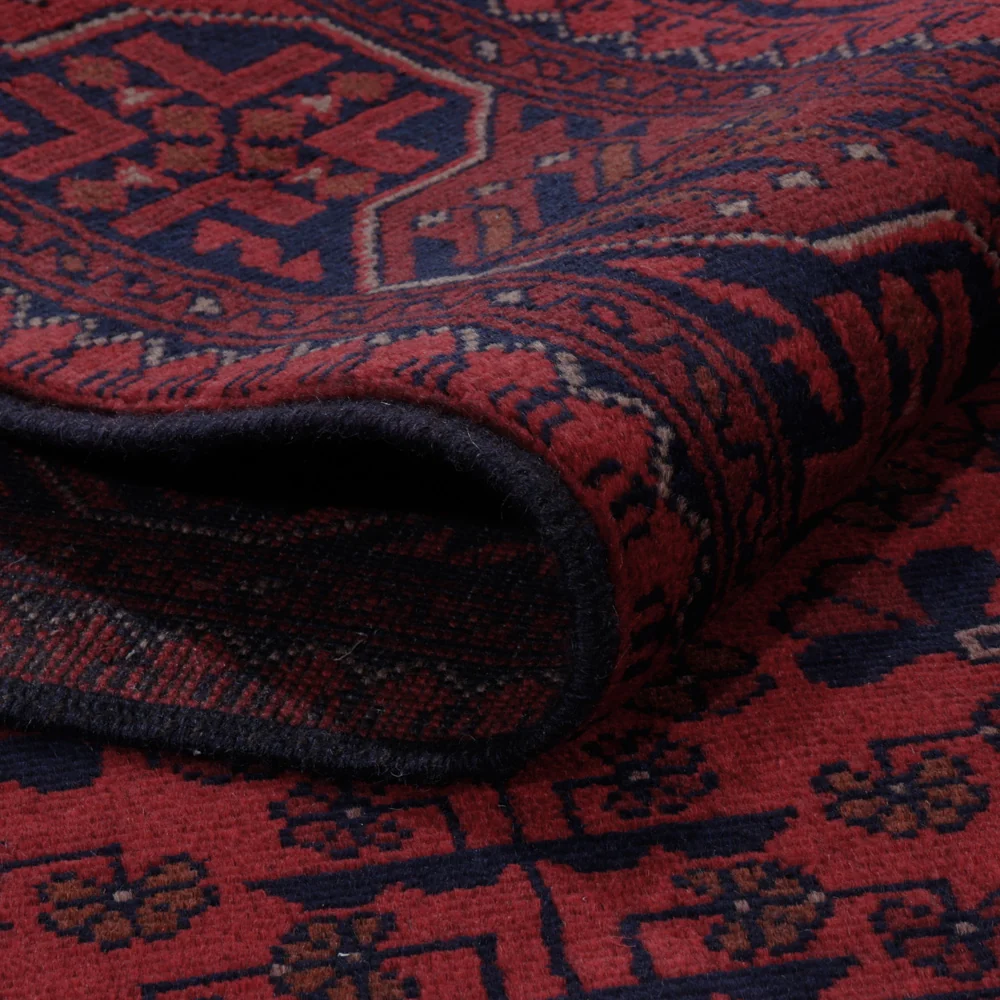 Afghanske tepper - Kunduz - 202 x 146 cm - rød