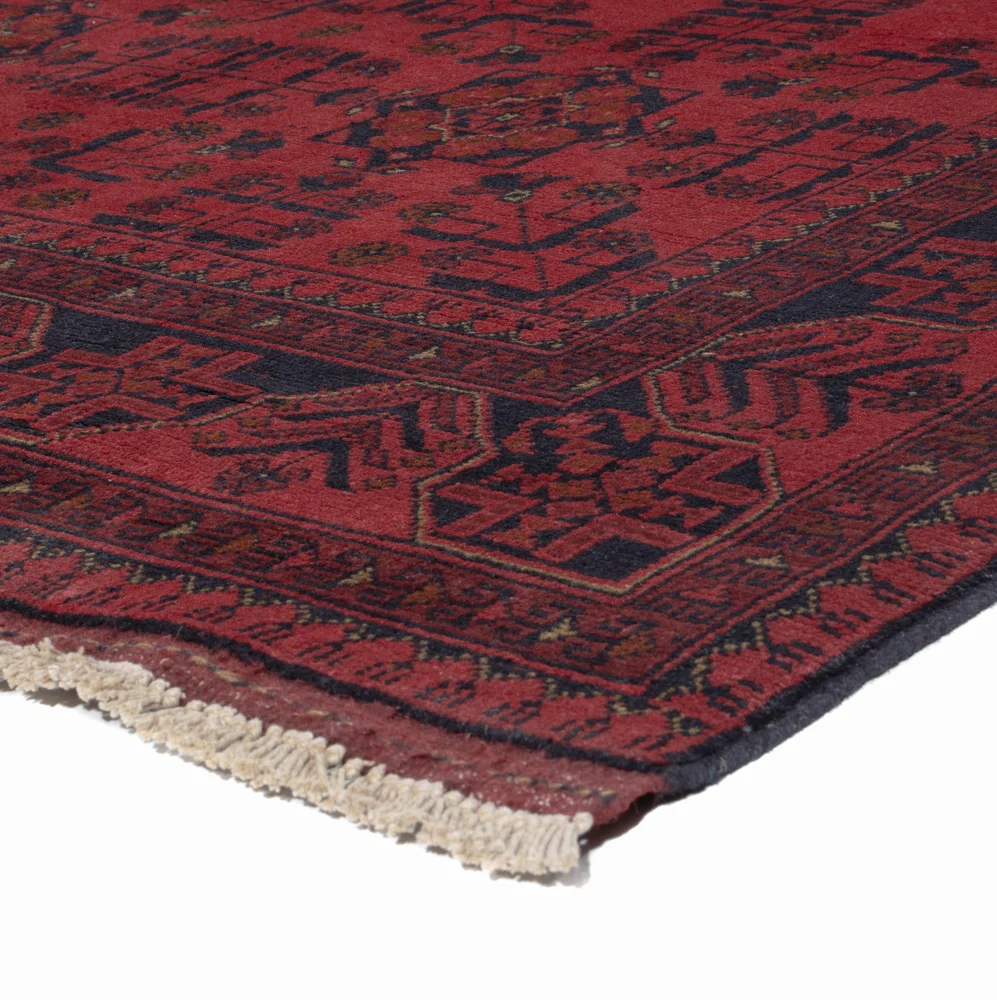 Afghanske tepper - Kunduz - 202 x 146 cm - rød
