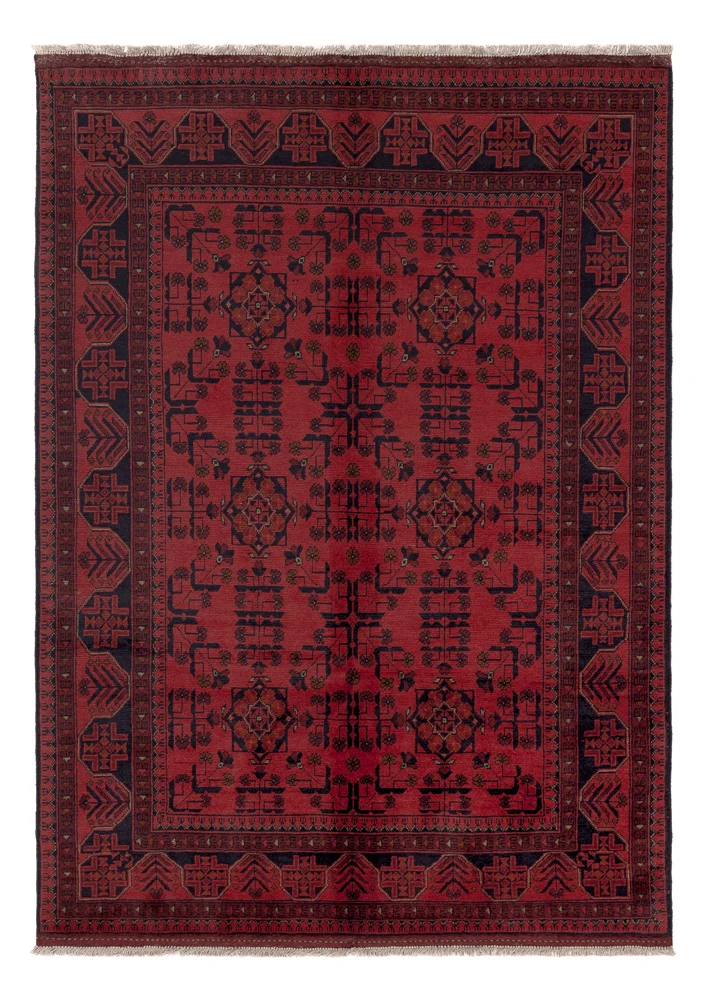 Afghanske tepper - Kunduz - 202 x 146 cm - rød