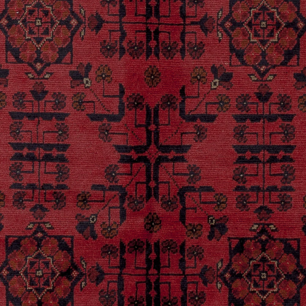 Afghanske tepper - Kunduz - 202 x 146 cm - rød