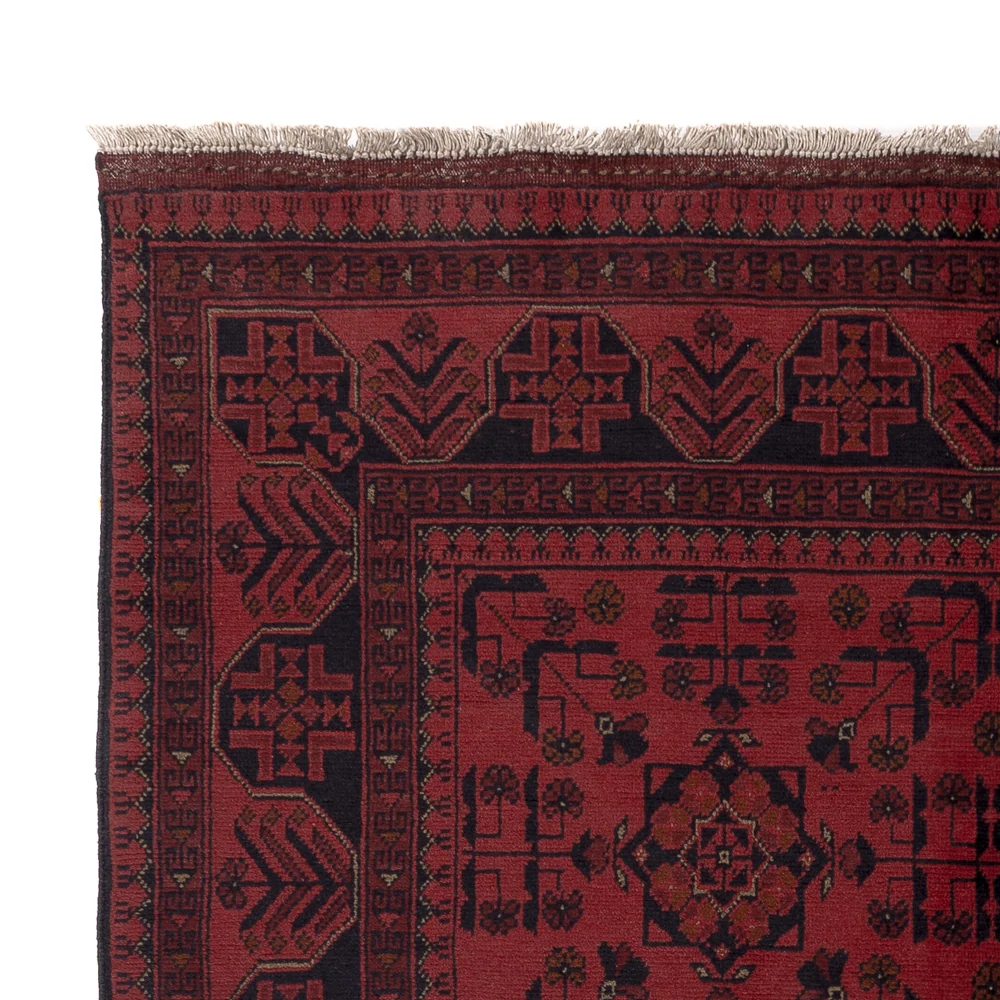 Afghanske tepper - Kunduz - 202 x 146 cm - rød