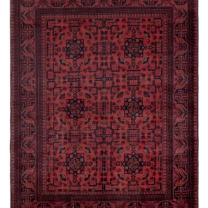 Afghanske tepper - Kunduz - 202 x 155 cm - rød