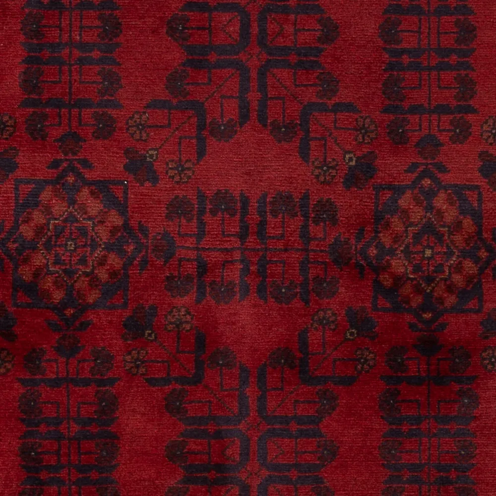 Afghanske tepper - Kunduz - 203 x 129 cm - rød