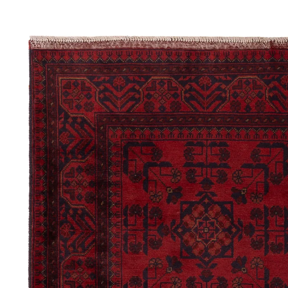 Afghanske tepper - Kunduz - 203 x 129 cm - rød