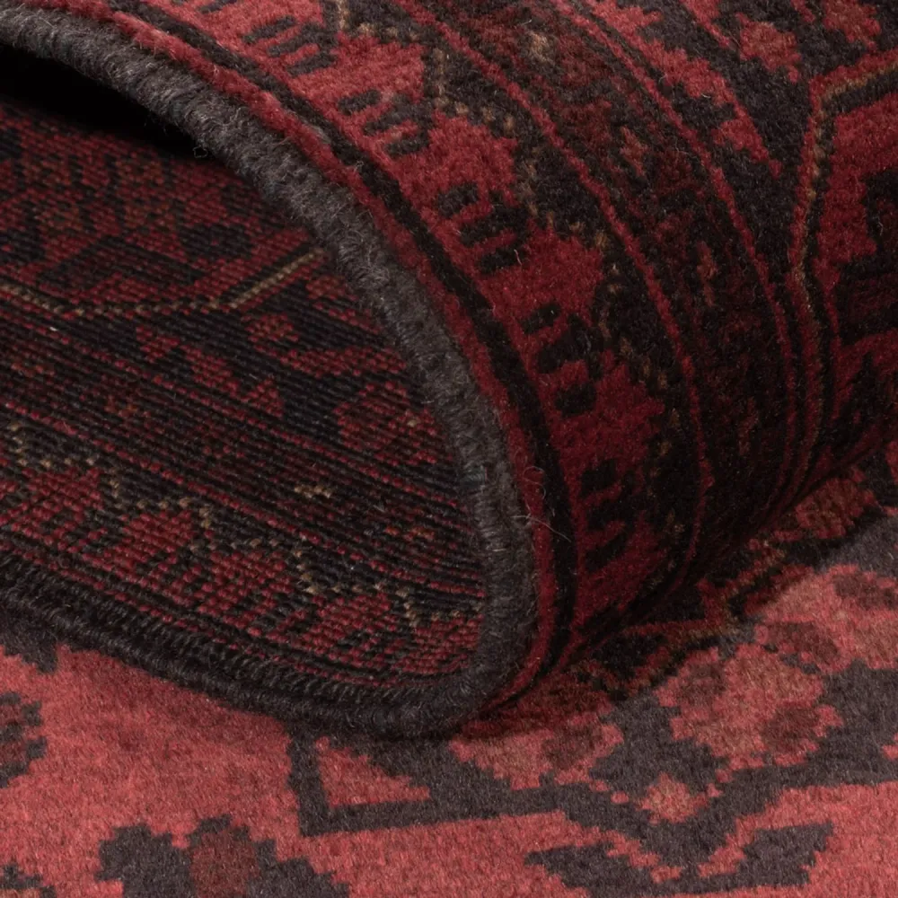 Afghanske tepper - Kunduz - 203 x 129 cm - rød