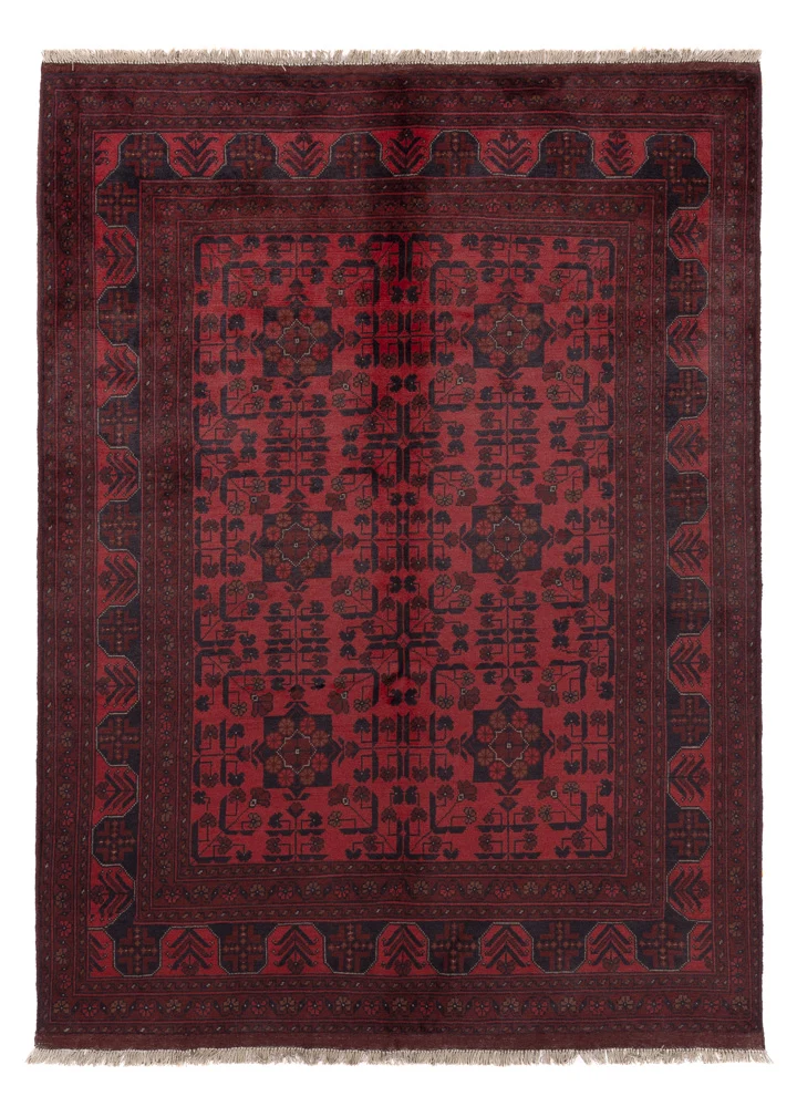 Afghanske tepper - Kunduz - 203 x 149 cm - rød