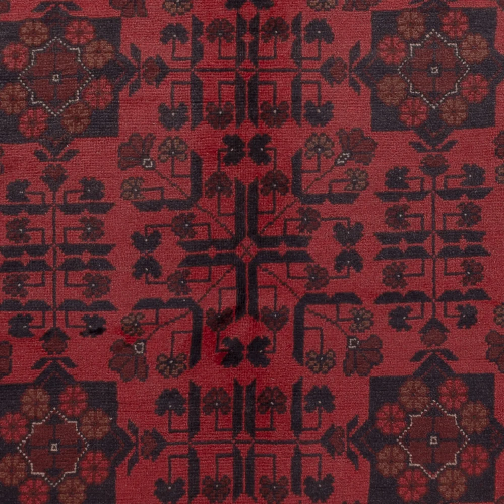 Afghanske tepper - Kunduz - 203 x 149 cm - rød