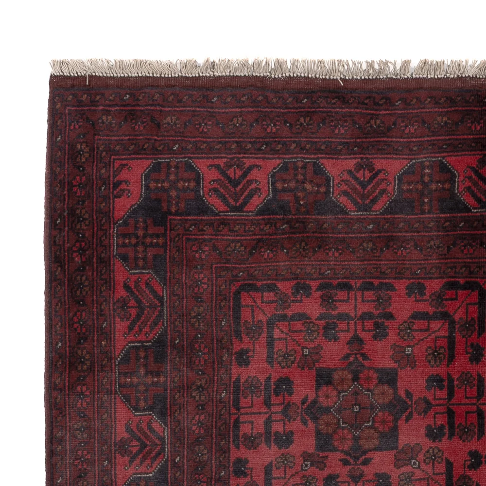 Afghanske tepper - Kunduz - 203 x 149 cm - rød