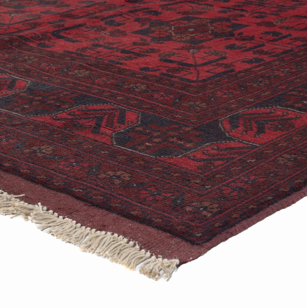 Afghanske tepper - Kunduz - 203 x 149 cm - rød