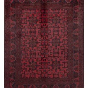 Afghanske tepper - Kunduz - 203 x 149 cm - rød