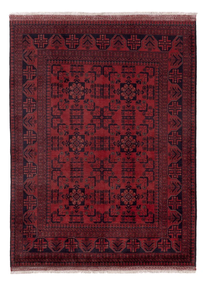 Afghanske tepper - Kunduz - 203 x 151 cm - rød