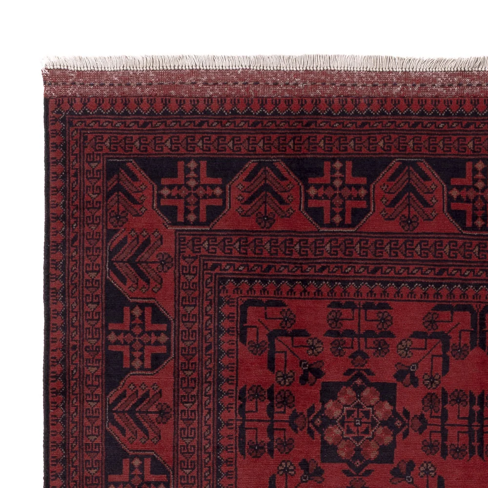 Afghanske tepper - Kunduz - 203 x 151 cm - rød
