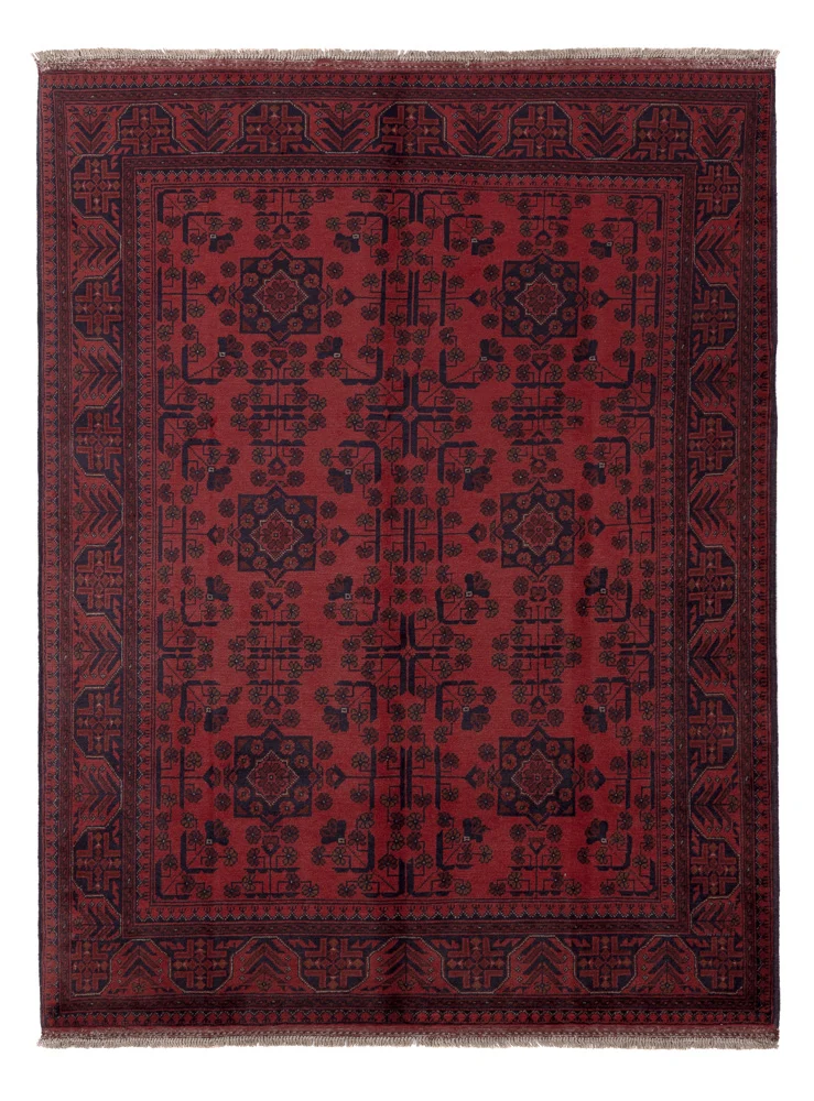 Afghanske tepper - Kunduz - 203 x 152 cm - rød