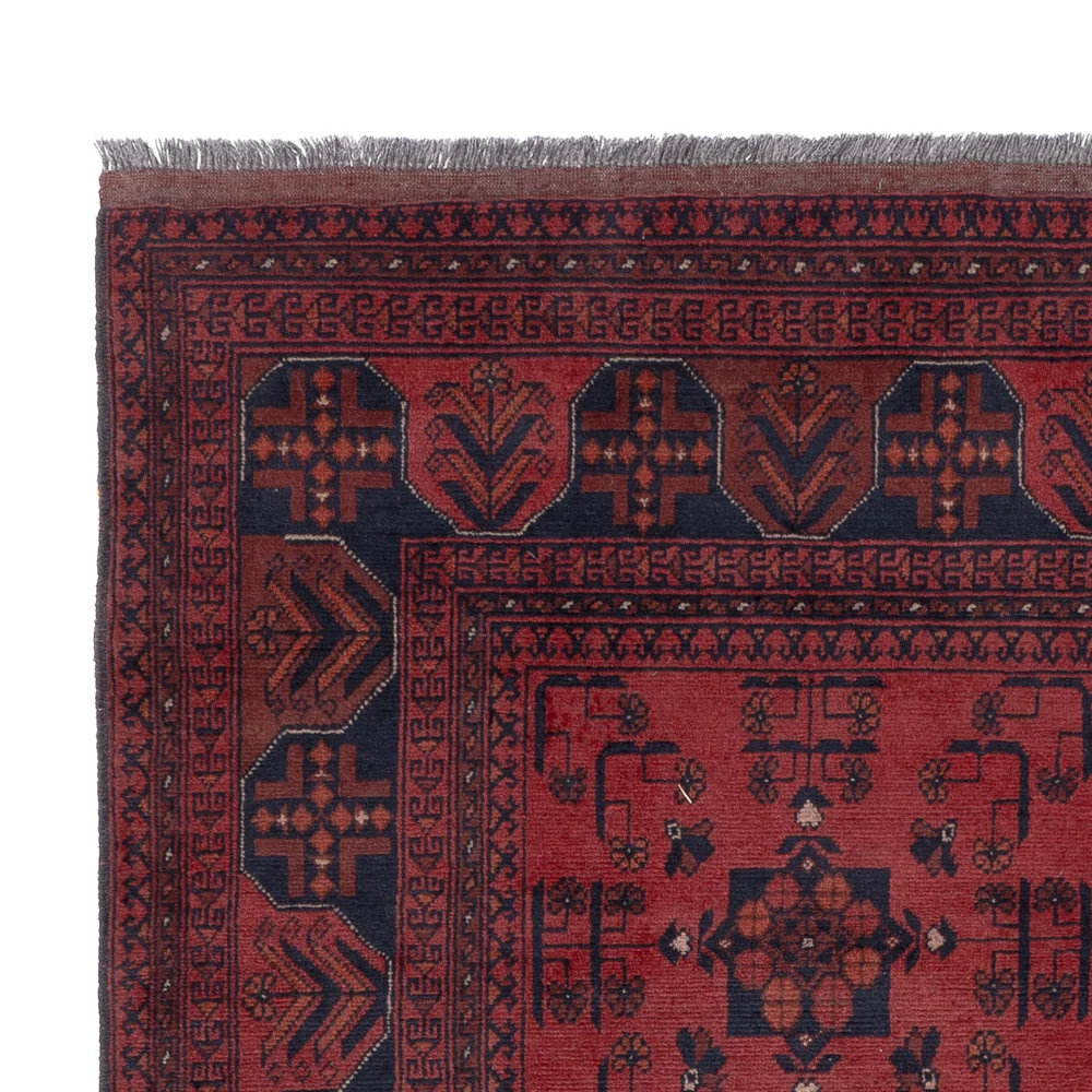 Afghanske tepper - Kunduz - 203 x 154 cm - rød