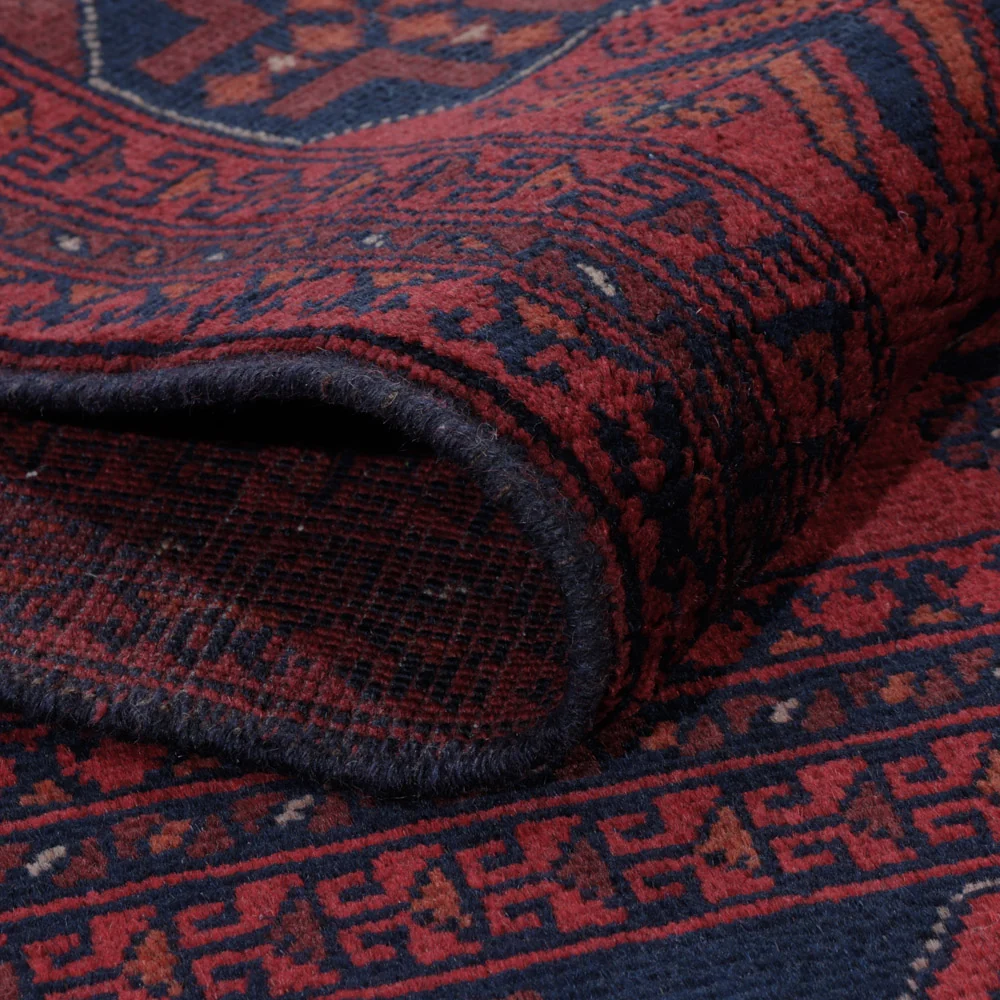 Afghanske tepper - Kunduz - 203 x 154 cm - rød