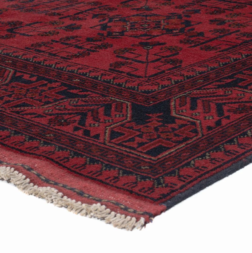 Afghanske tepper - Kunduz - 205 x 147 cm - rød