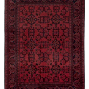 Afghanske tepper - Kunduz - 205 x 147 cm - rød