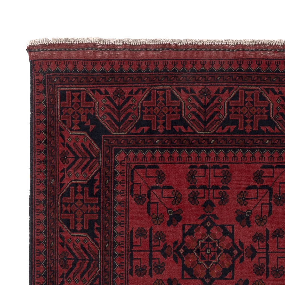 Afghanske tepper - Kunduz - 205 x 147 cm - rød