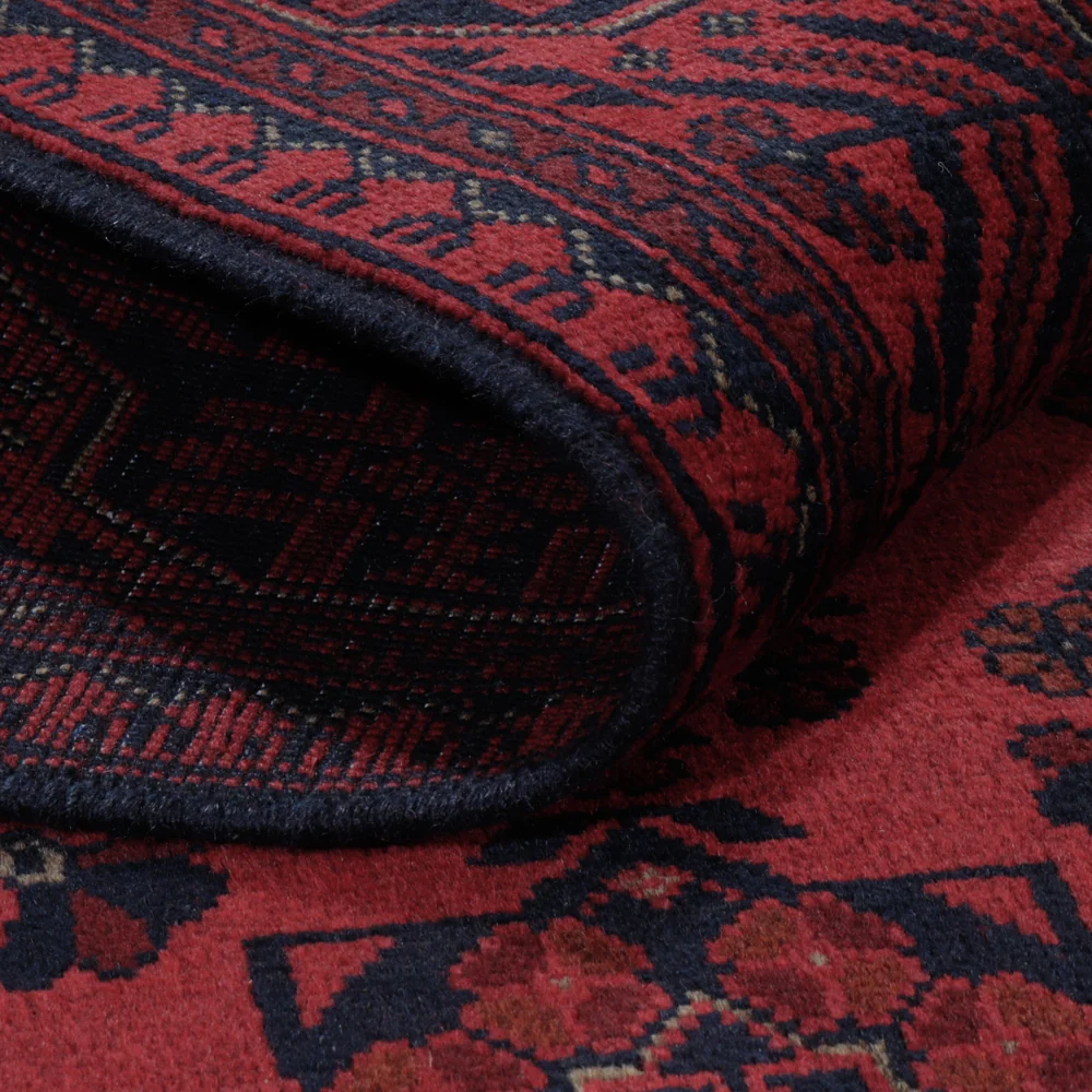 Afghanske tepper - Kunduz - 205 x 147 cm - rød