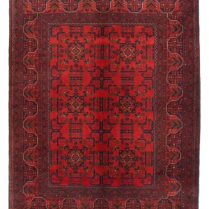 Afghanske tepper - Kunduz - 206 x 149 cm - rød
