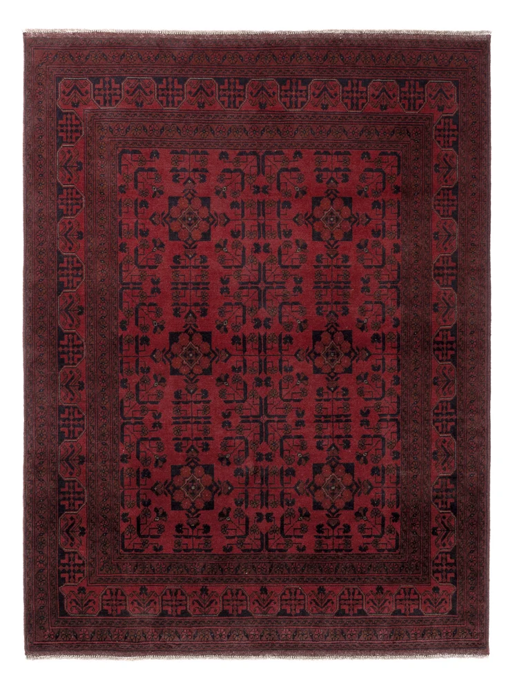 Afghanske tepper - Kunduz - 206 x 151 cm - rød