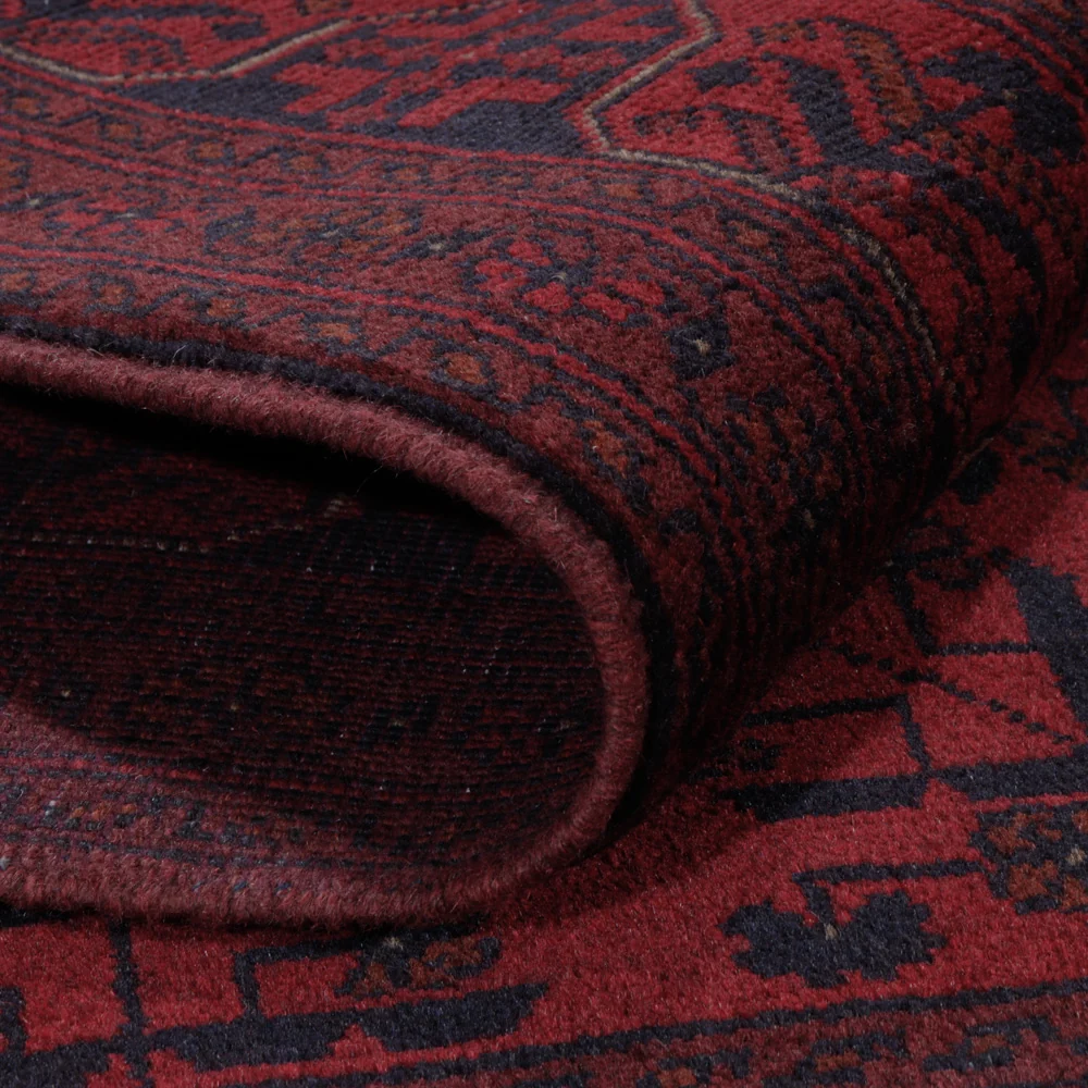 Afghanske tepper - Kunduz - 206 x 151 cm - rød