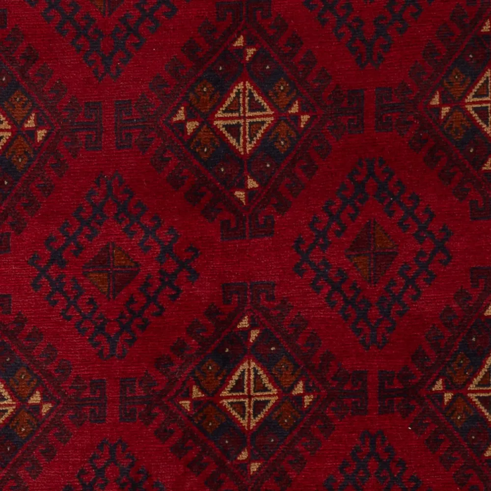 Afghanske tepper - Kunduz - 207 x 125 cm - rød