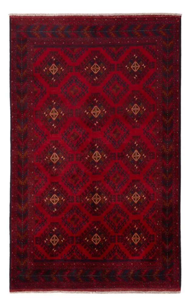 Afghanske tepper - Kunduz - 207 x 125 cm - rød