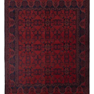 Afghanske tepper - Kunduz - 221 x 174 cm - rød