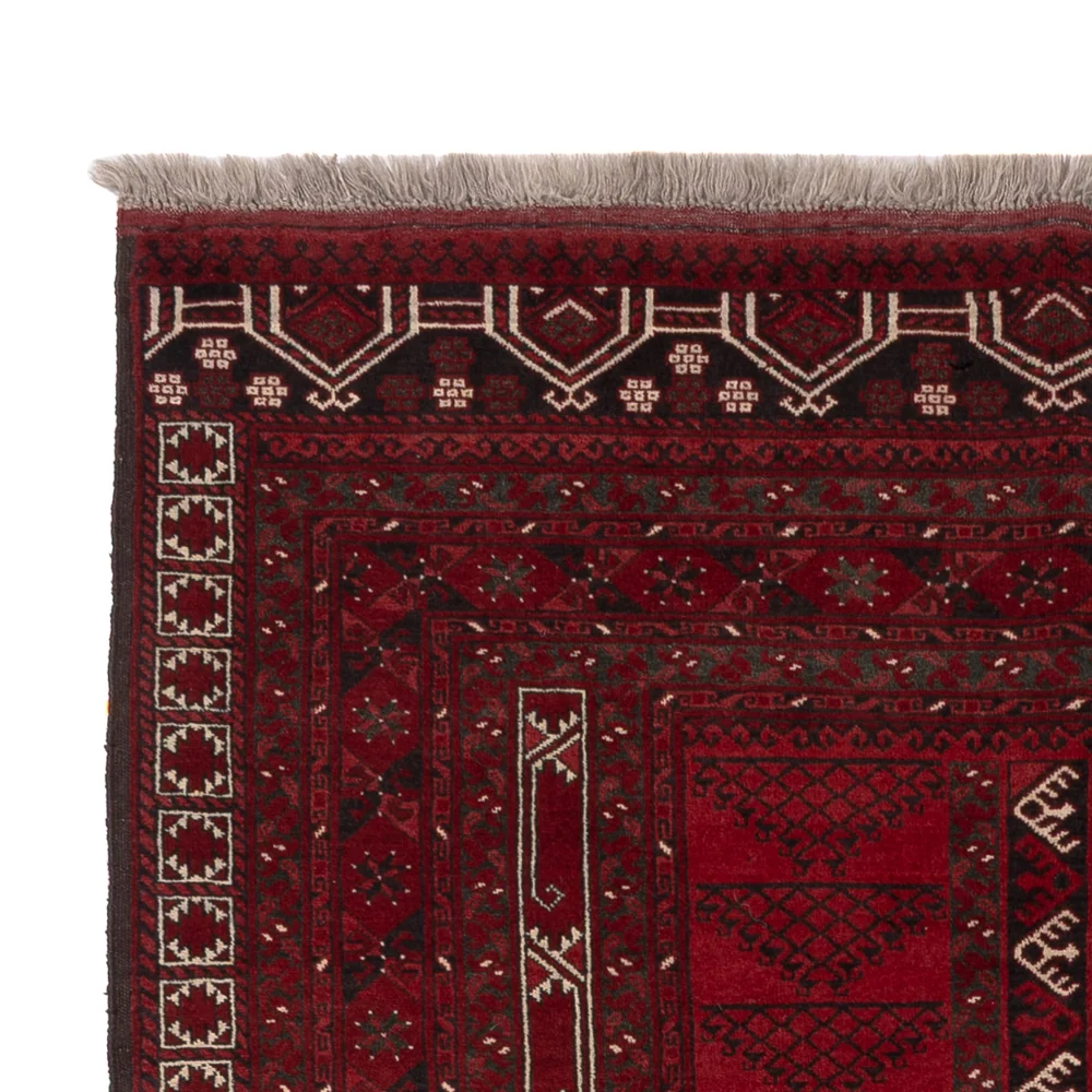 Afghanske tepper - Kunduz - 222 x 150 cm - rød