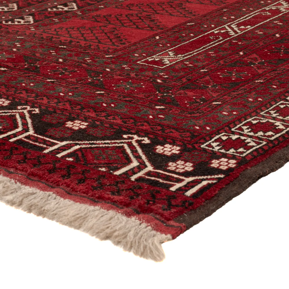 Afghanske tepper - Kunduz - 222 x 150 cm - rød