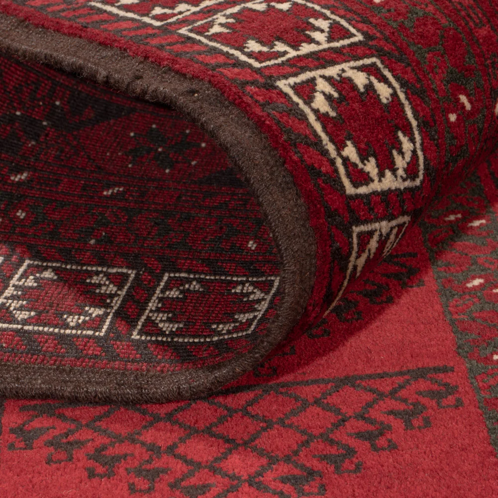 Afghanske tepper - Kunduz - 222 x 150 cm - rød
