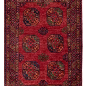Afghanske tepper - Kunduz - 222 x 154 cm - rød