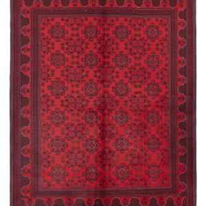 Afghanske tepper - Kunduz - 223 x 173 cm - rød